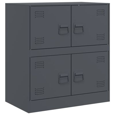 vidaXL Buffet anthracite 67x39x73 cm acier