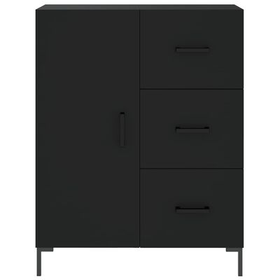 vidaXL Buffet noir 69,5x34x90 cm bois d'ingénierie