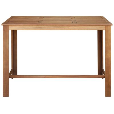 vidaXL Table de bar Bois d'acacia massif 150x70x105 cm