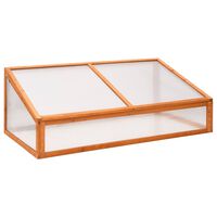 vidaXL Serre Orange 110x58,5x39 cm Bois de sapin