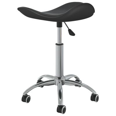 vidaXL Tabouret de salon et spa Noir Similicuir