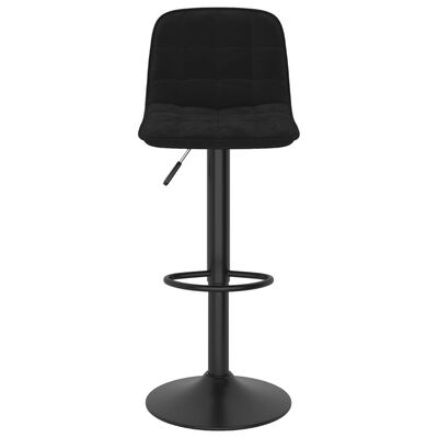 vidaXL Tabourets de bar 2 pcs Noir Velours