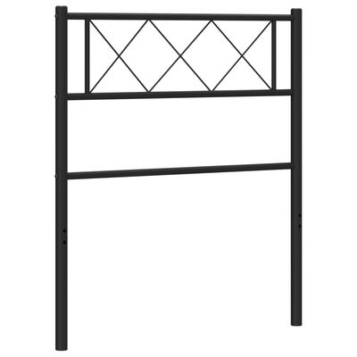 vidaXL Tête de lit métal noir 75 cm