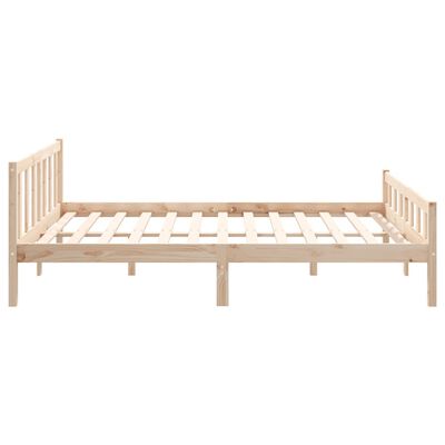 vidaXL Cadre de lit sans matelas bois massif 120x200 cm