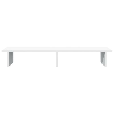 vidaXL Support de moniteur blanc 100x27x15 cm bois d'ingénierie