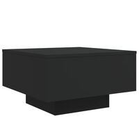 vidaXL Table basse noir 55x55x31 cm bois d'ingénierie