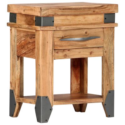 vidaXL Table de chevet 40x30x51 cm Bois d'acacia massif