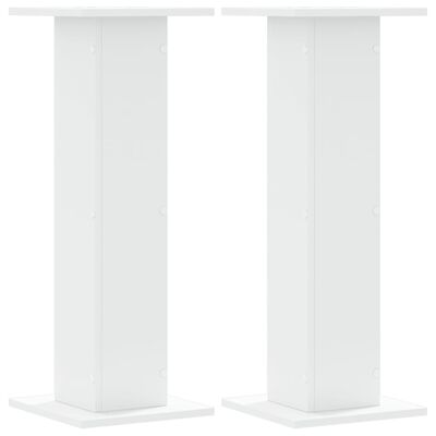 vidaXL Supports pour plantes 2 pcs blanc 30x30x80 cm bois d'ingénierie