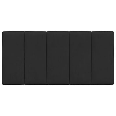 vidaXL Coussin de tête de lit noir 100 cm velours