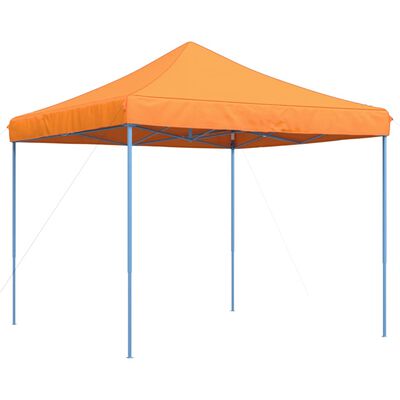 vidaXL Tente de réception pliable escamotable orange 292x292x315 cm