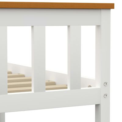 vidaXL Cadre de lit sans matelas blanc bois de pin massif 140x200 cm