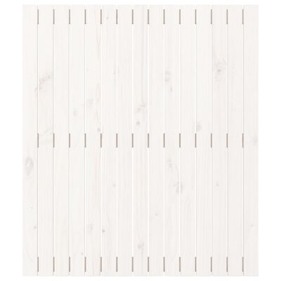 vidaXL Tête de lit murale Blanc 95,5x3x110 cm Bois massif de pin