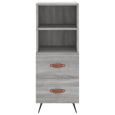 vidaXL Buffet Sonoma gris 34,5x34x90 cm Bois d'ingénierie