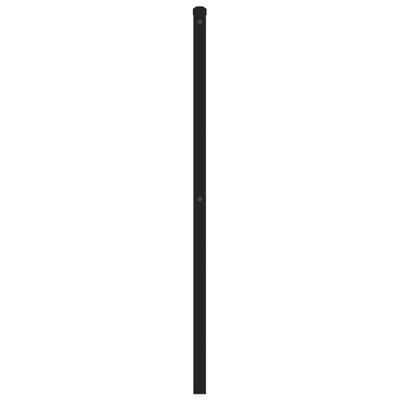 vidaXL Tête de lit métal noir 135 cm