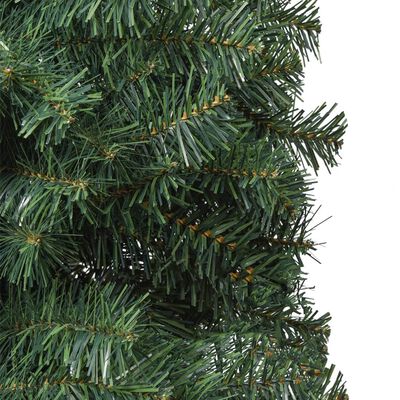 vidaXL Sapin de Noël mince avec support 300 cm PVC