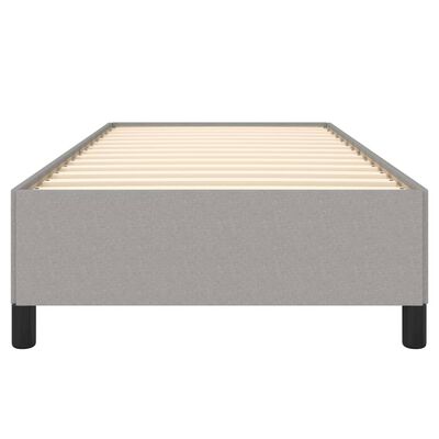 vidaXL Cadre de lit sans matelas gris clair 90x190 cm tissu