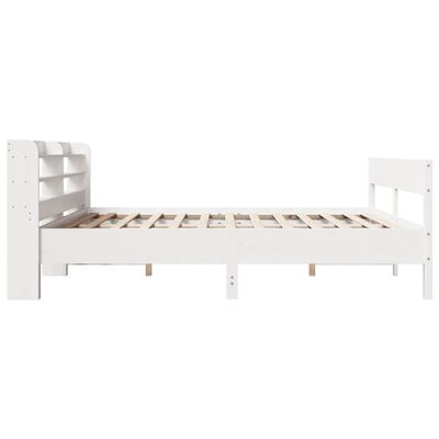 vidaXL Cadre de lit sans matelas blanc 180x200 cm bois massif de pin