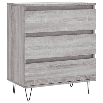 vidaXL Buffet Sonoma gris 60x35x70 cm Bois d'ingénierie