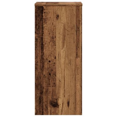 vidaXL Supports pour plantes 2 pcs vieux bois bois d'ingénierie