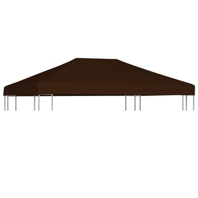 vidaXL Toile supérieure de gazebo 310 g/m² 3x4 m Marron