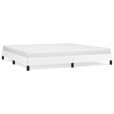 vidaXL Cadre de lit sans matelas blanc 200x200 cm similicuir