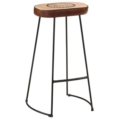 vidaXL Tabourets de bar lot de 2 marron foncé 44x37,5x78 cm