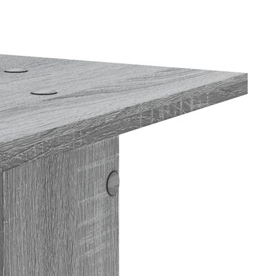 vidaXL Supports de haut-parleurs 2 pcs gris sonoma bois d'ingénierie