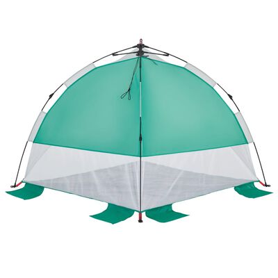 vidaXL Tente de plage vert d'eau libération rapide imperméable