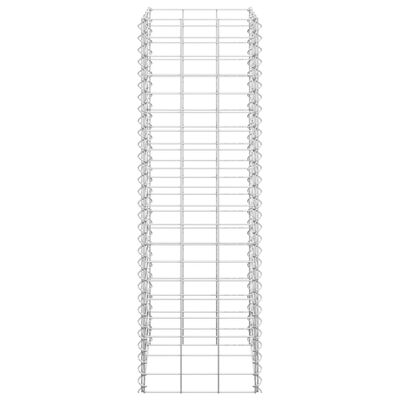 vidaXL Lits surélevés en gabion 3 pcs 30x30x100 cm Fer