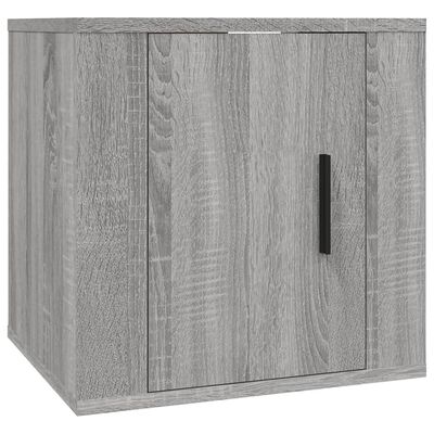 vidaXL Ensemble de meubles TV 3 pcs Sonoma gris Bois d'ingénierie