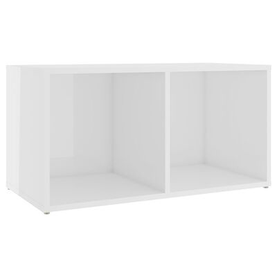 vidaXL Meubles TV 2 pcs Blanc brillant 72x35x36,5 cm Bois d'ingénierie