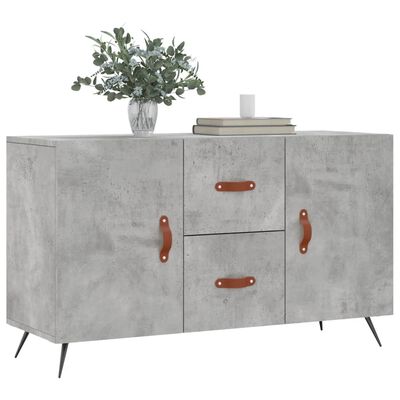 vidaXL Buffet gris béton 100x36x60 cm bois d'ingénierie