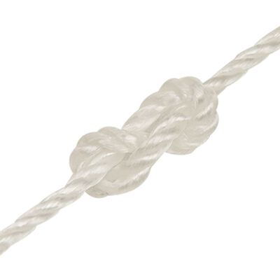 vidaXL Corde de travail Blanc 6 mm 50 m polypropylène