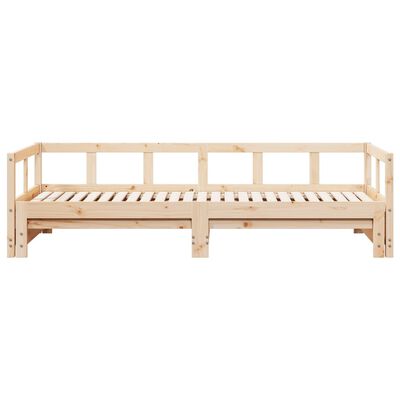 vidaXL Lit de jour sans matelas 80x200 cm bois de pin massif