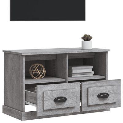 vidaXL Meuble TV sonoma gris 80x35x50 cm bois d'ingénierie