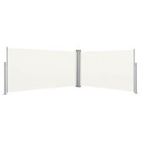 vidaXL Auvent latéral rétractable 160x600 cm Crème