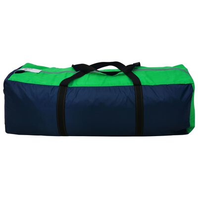 vidaXL Tente de camping 9 personnes Bleu et Vert