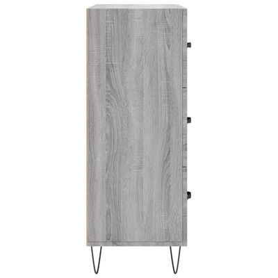 vidaXL Buffet sonoma gris 69,5x34x90 cm bois d'ingénierie