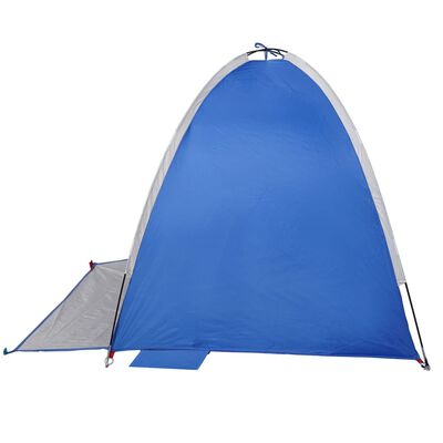 vidaXL Tente de plage 3 personnes bleu azuré imperméable