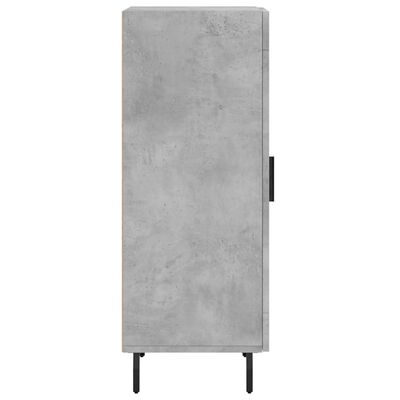 vidaXL Buffet Gris béton 34,5x34x90 cm Bois d'ingénierie