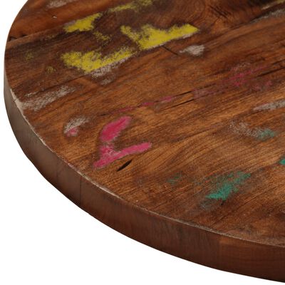 vidaXL Dessus de table Ø 40x1,5 cm rond bois massif de récupération