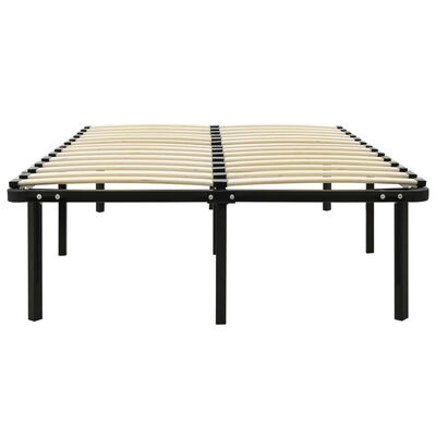 vidaXL Cadre de lit sans matelas noir métal 120x200 cm