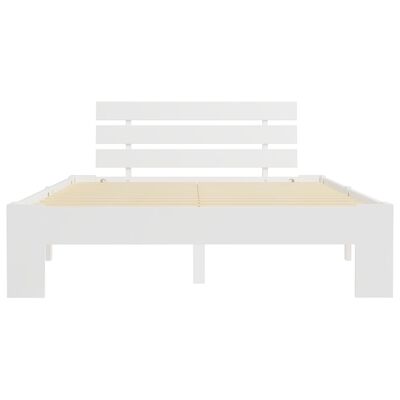 vidaXL Cadre de lit sans matelas blanc 140x200 cm bois de pin massif