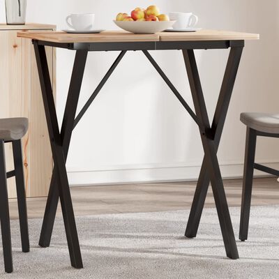 vidaXL Pieds de table à manger cadre en X 60x50x73 cm fonte