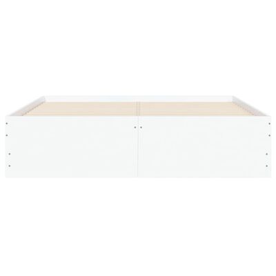 vidaXL Cadre de lit avec tiroirs sans matelas blanc 120x200 cm