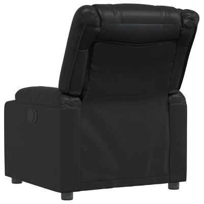 vidaXL Fauteuil inclinable Noir Similicuir