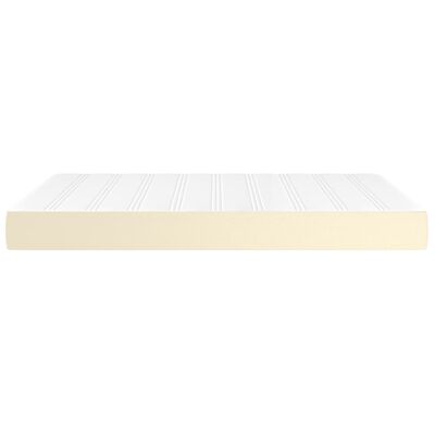 vidaXL Matelas de lit à ressorts ensachés Crème 140x190x20 cm