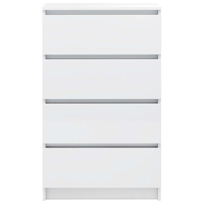 vidaXL Buffet Blanc brillant 60x35x98,5 cm Bois d'ingénierie