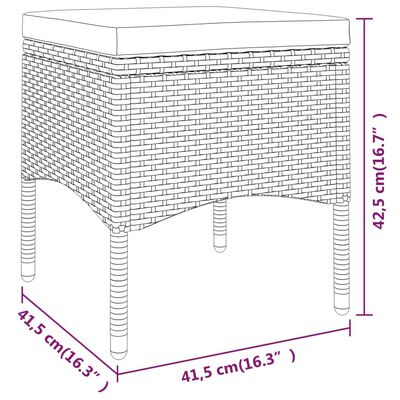 vidaXL Ensemble à manger de jardin 5pcs Résine tressée Marron