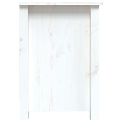 vidaXL Meuble TV Blanc 103x36,5x52 cm Bois de pin massif